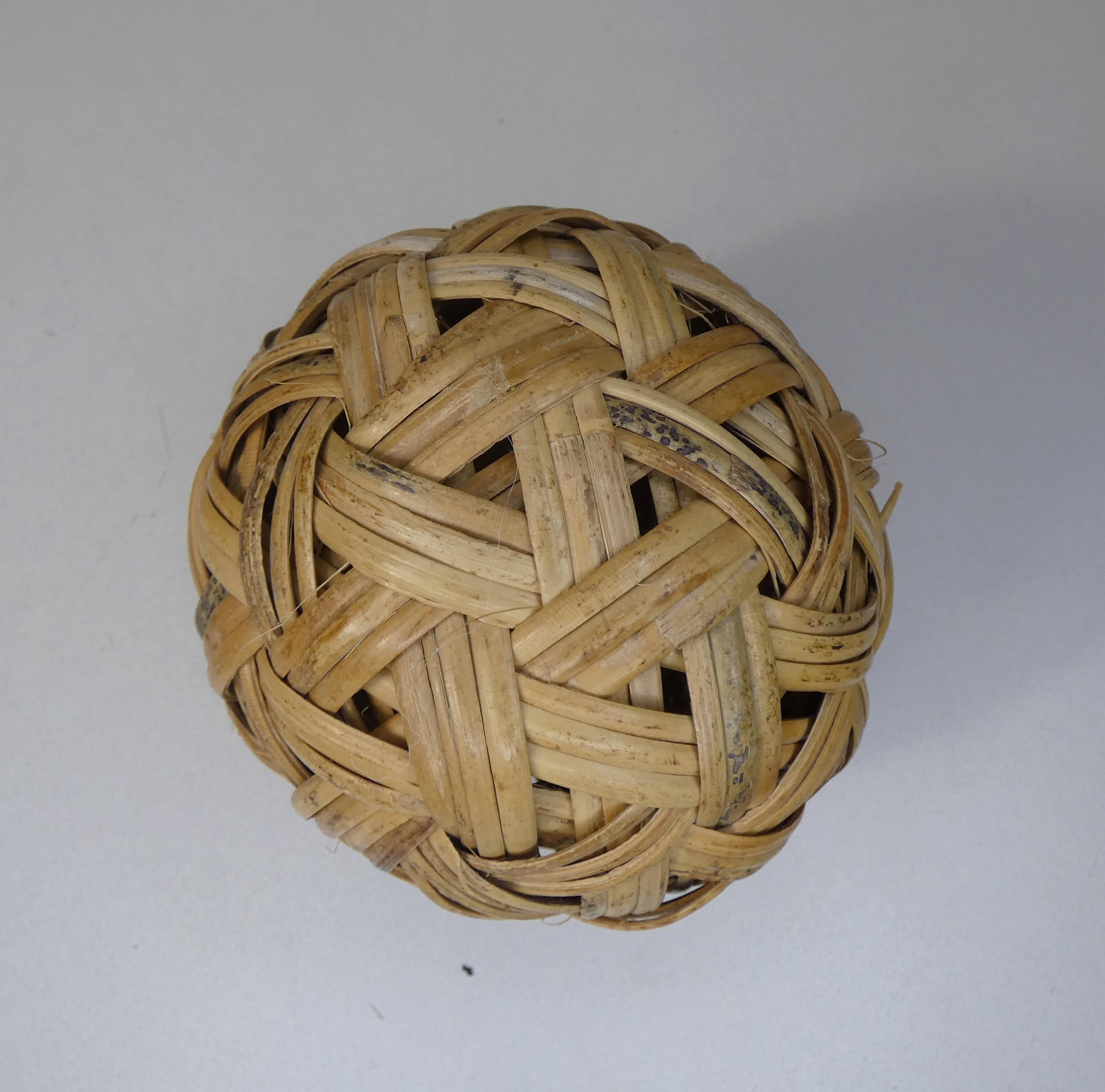 vintage rattan ball