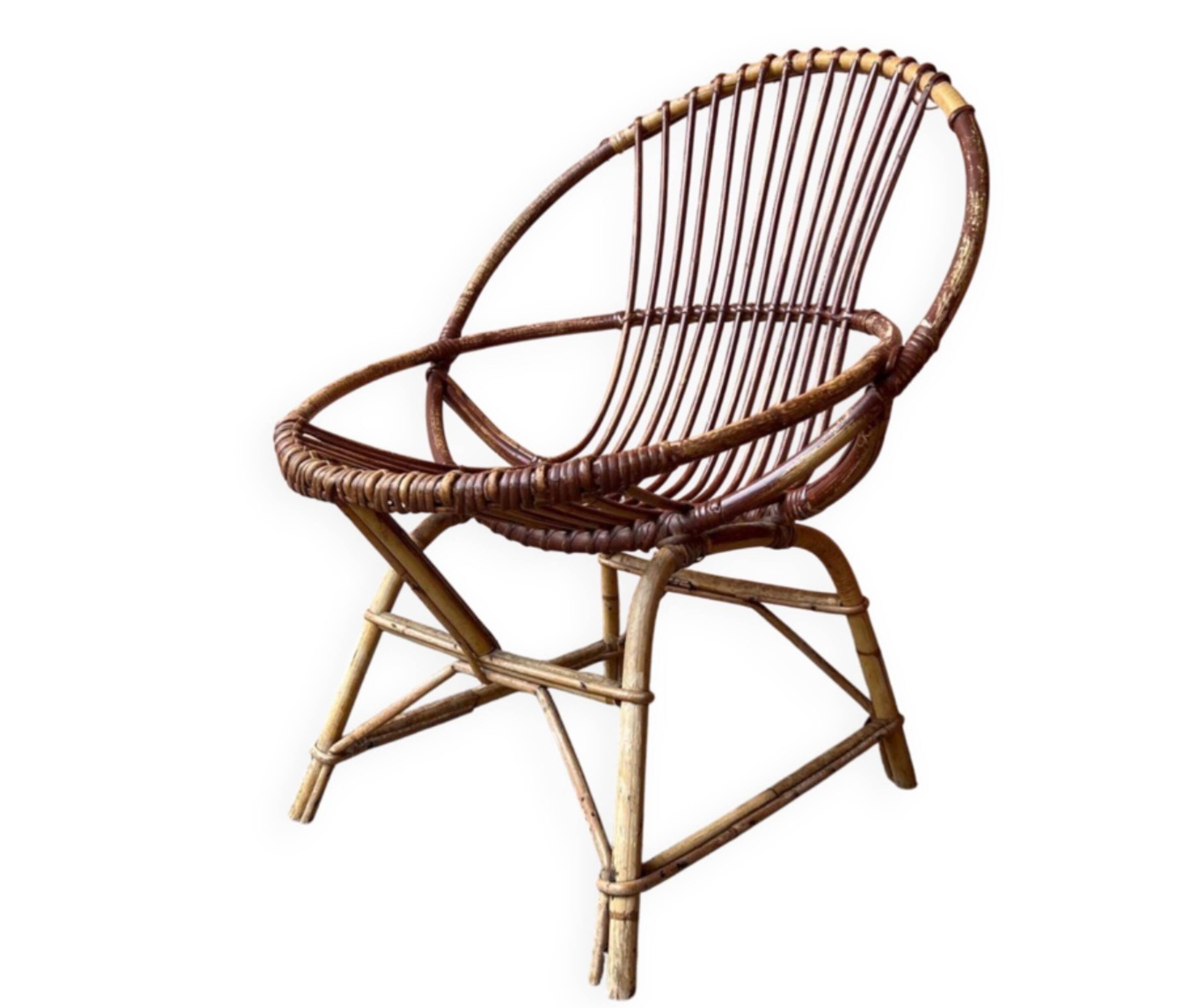 Rattan armchair / chair
