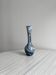 Marbled blue glass soliflore vase