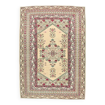 Tapis en laine fait main vintage turc