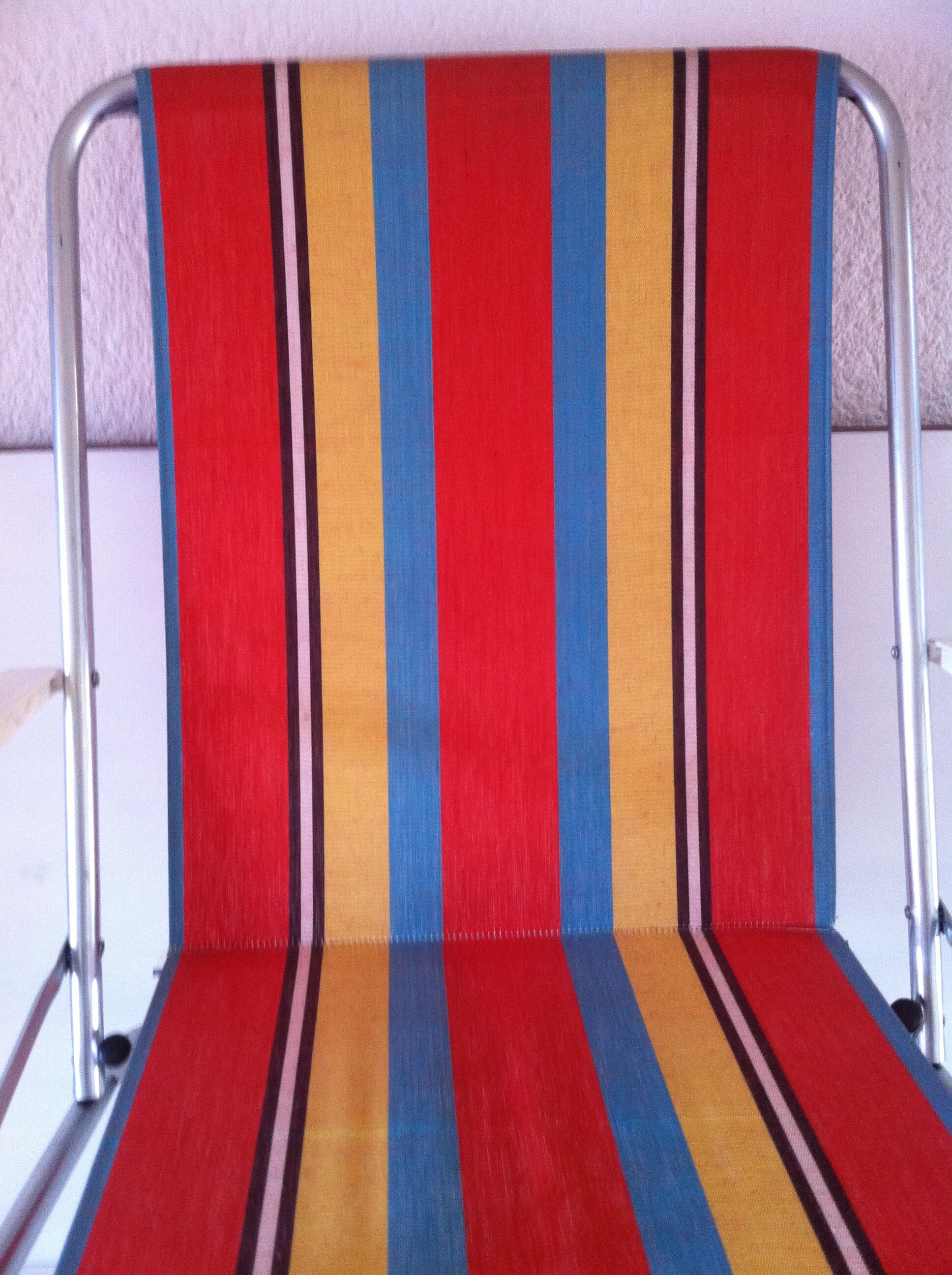 Vintage folding camping armchair