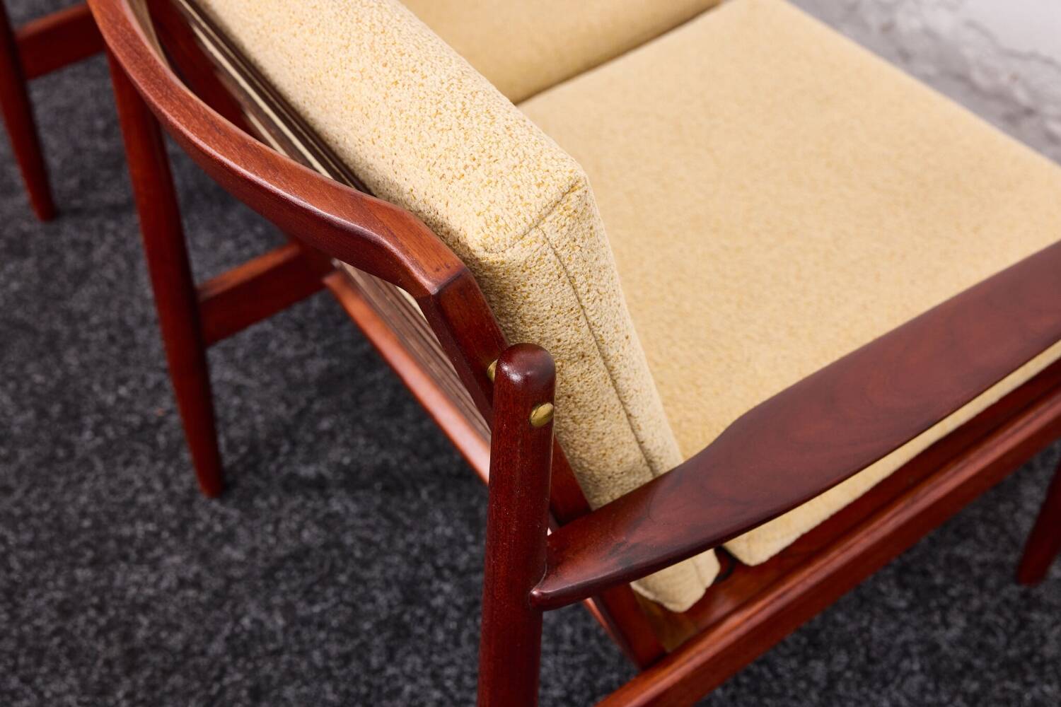 Arne Vodder, Canapé trois places vintage en teck, Glostrup années 1960, Danemark