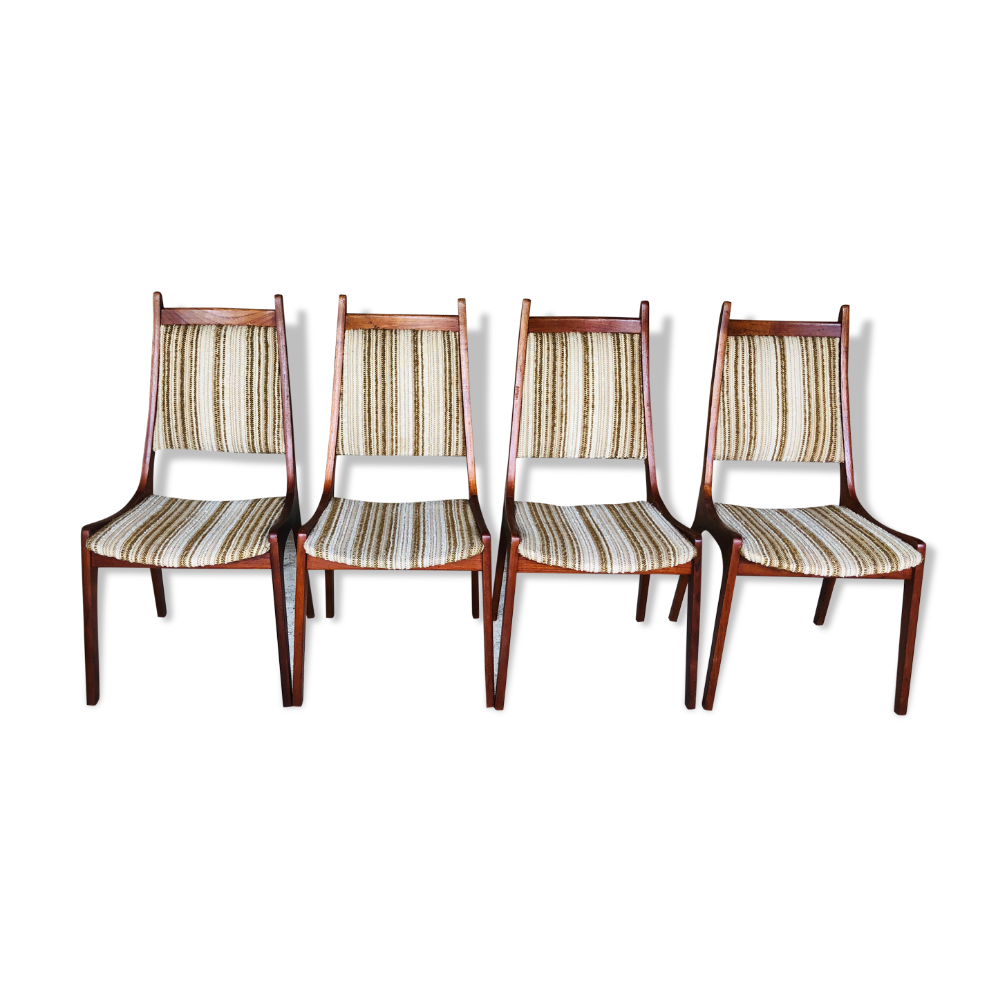 Set of 4 vintage teak chairs by R. Huber & Co., circa 60's