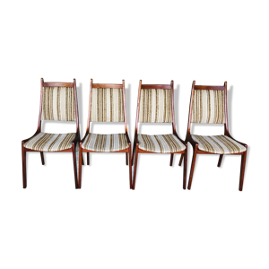 Ensemble de 4 chaises - circa