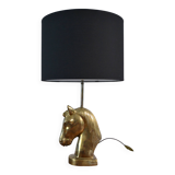 Horse head table lamp from the 70s, signed and numbered