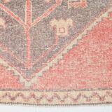 2x8 Soft Pastel Red Turkish Vintage Runner Rug, 78x246Cm FREE SHIPPING