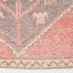 Tapis de couloir turc vintage rouge pastel doux 2x8, 78x246 cm