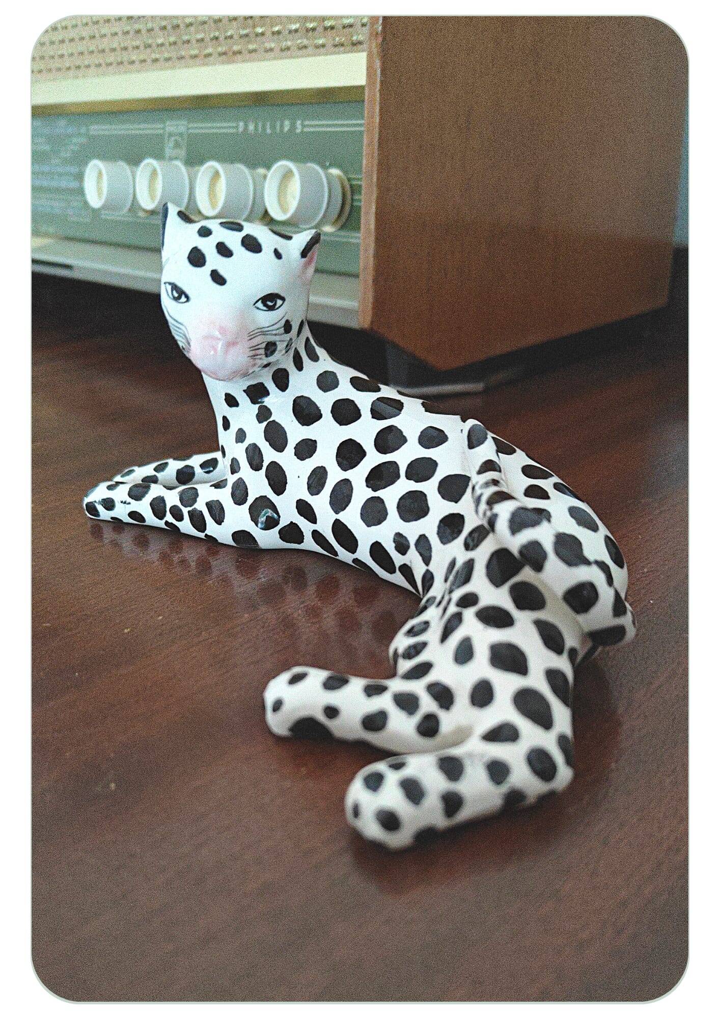 Mid Century Modern Italian Leopard Sculpture