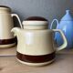 3 Portuguese Mic Century Modern coffee team pots