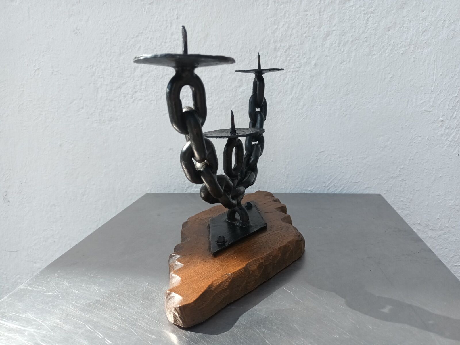 Brutalist candle holder 50s