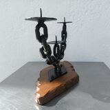 Brutalist candle holder 50s