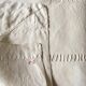 Old original FG Monogram embroidered linen canvas sheet early 20th