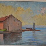 View of martigues mid-twentieth century