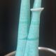 "Organ" triple soliflore vase in artisanal ceramic