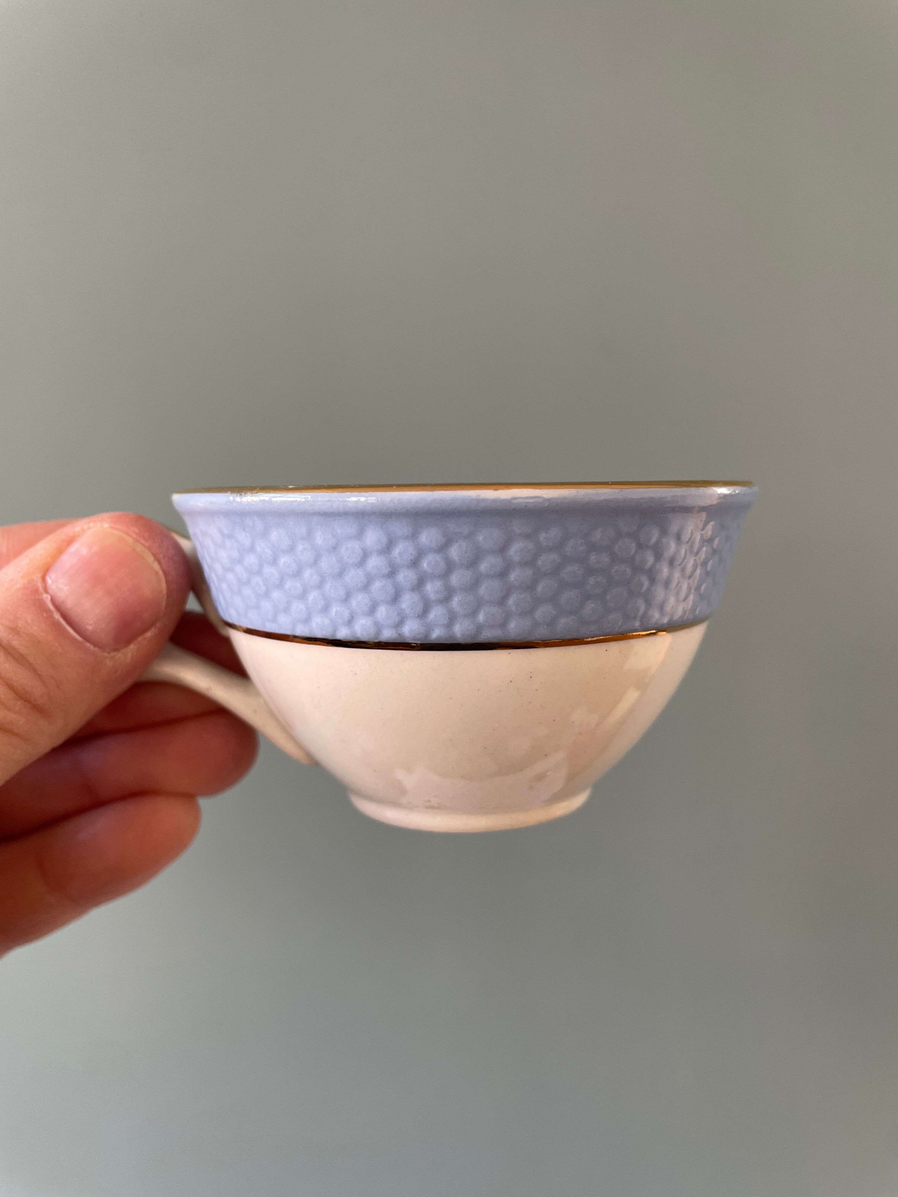 Set of 7 vintage coffee cups Poreylor L'Amandinoise