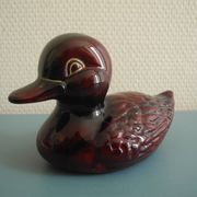 Statuette canard Kanadou sculpture vintage ceramic duck design 80s