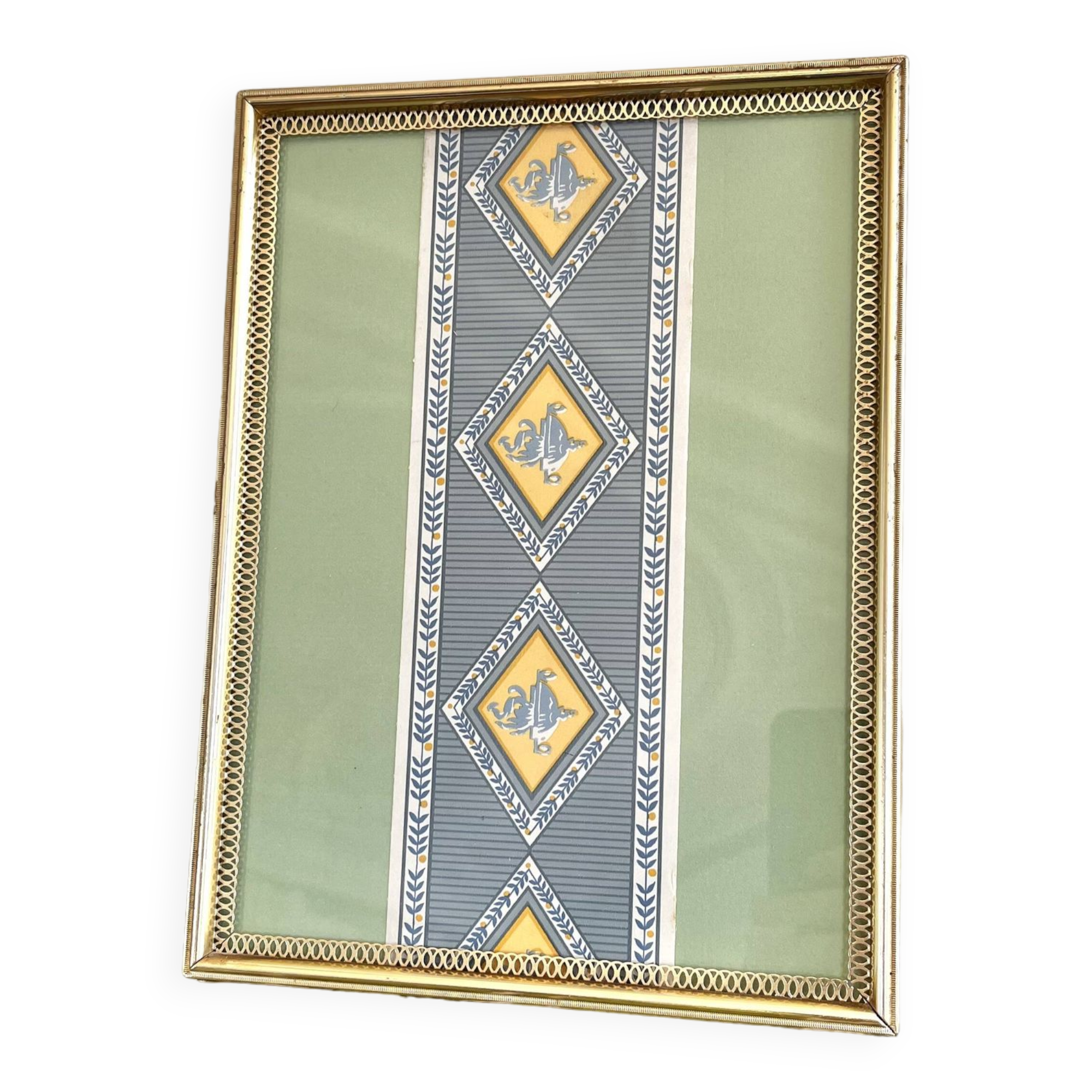 Old brass frame to stand