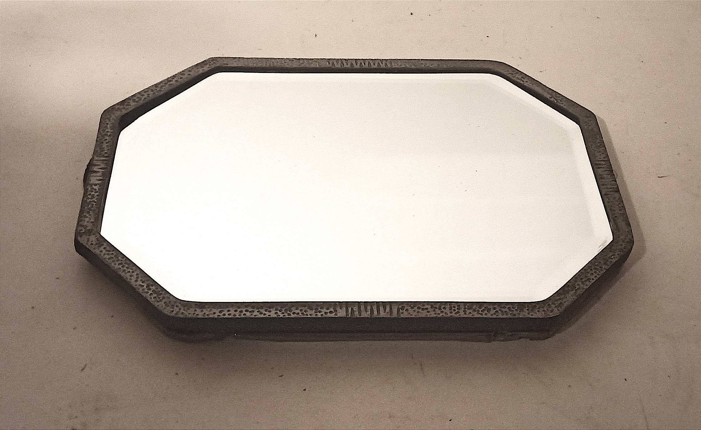Art Deco Beveled Mirror 58.8 x 41.2 cm