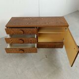 Set of brutalist cabinets, 1970s