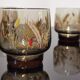 Set of 6 vintage Arcopal glasses in smoked glass country décor "ear of wheat"