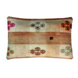 Vintage turkish kilim cushion cover, 30 x 50 cm