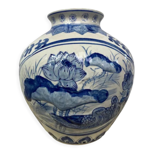 Vase chinois en porcelaine bleu