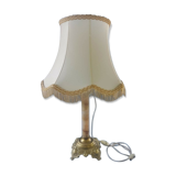 50s and 60s marble and brass lamp