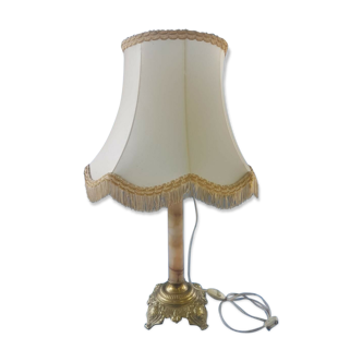 Lampe des années 50-60 en marbre et laiton