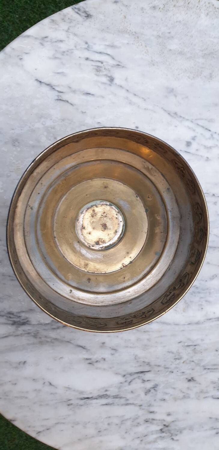 Brass fruit bowl