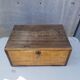 Old Malle Box Wood Storage - Vintage Key Clasp