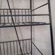 Display metal store shelves