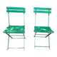 Pair of folding garden chairs