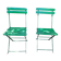 Pair of folding garden chairs