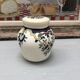 Mustard pot bocquet yvetot with flower pattern