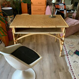 Rattan desk and canning