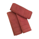 Set de 3 serviettes roses