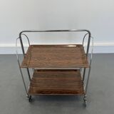 Mid-century foldable serving trolley from bremshey solingen,1960s
