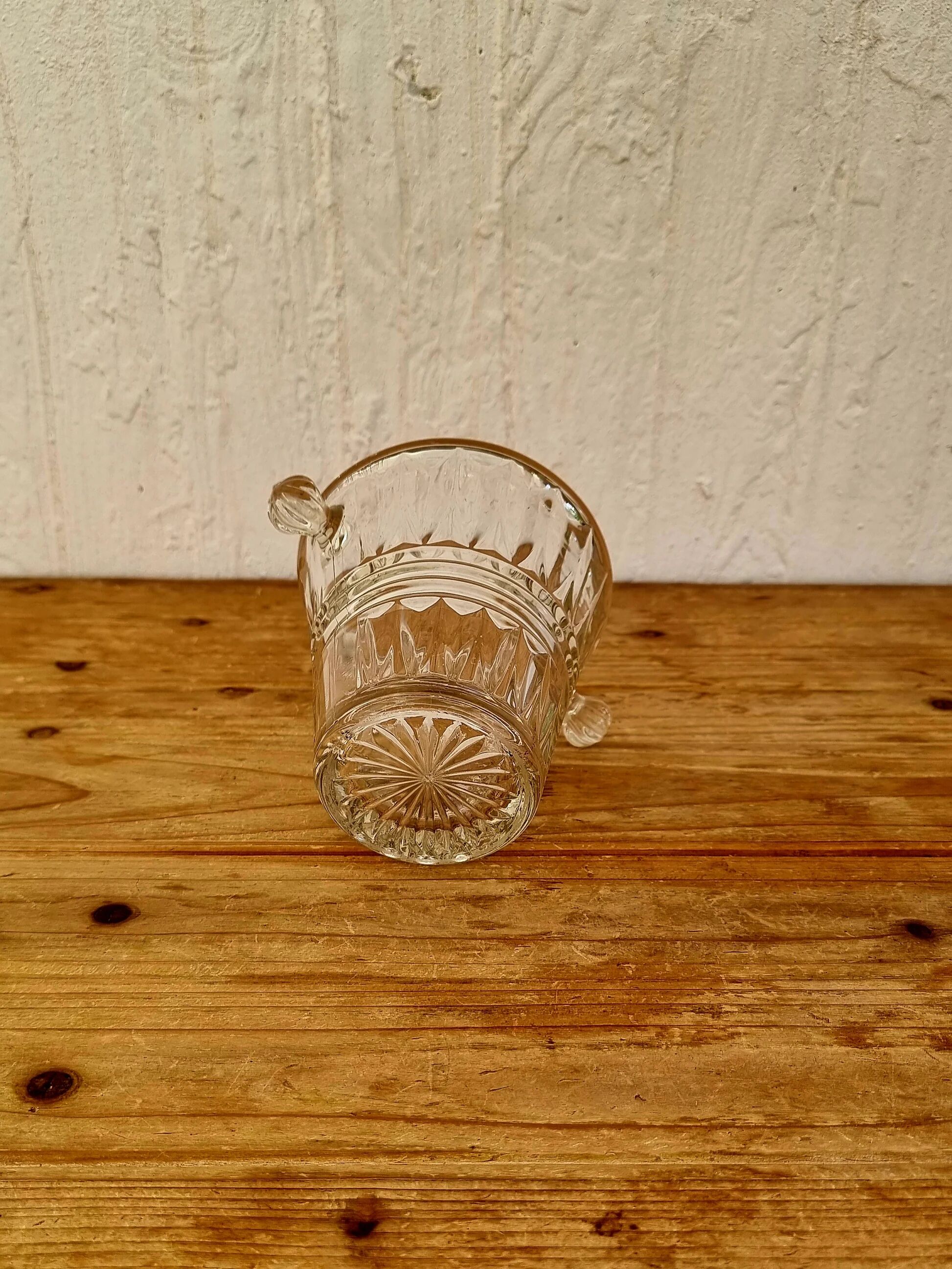 Vintage glass ice bucket