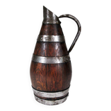 Ringed wooden pitcher