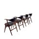 Set of 4 vintage design 'Koehoorn' dining chairs by Louis van Teeffelen for AwA