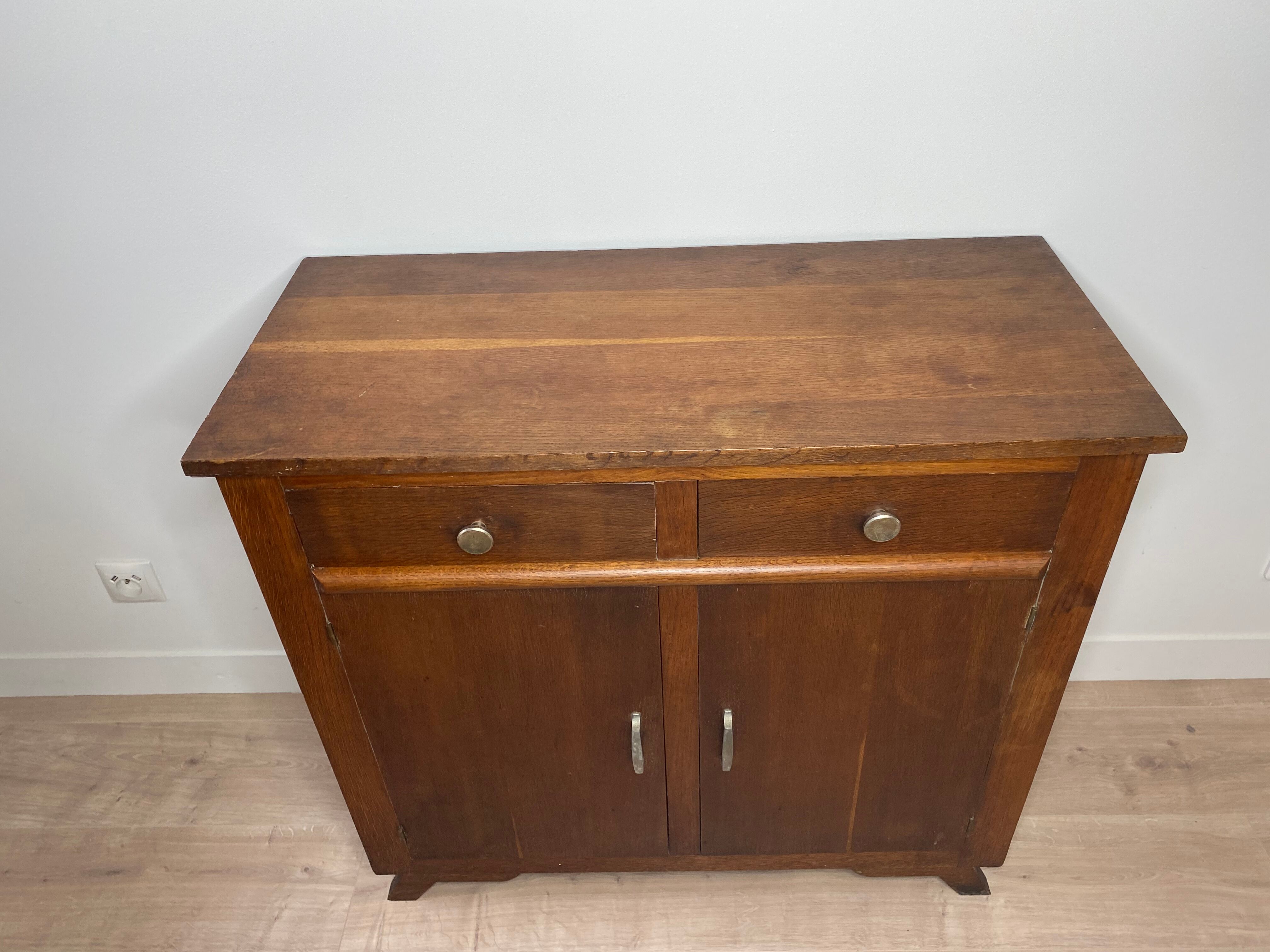 Oak wood sideboard