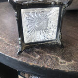 Vintage transparent glass vase