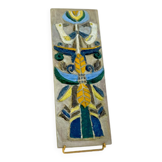 Wooden wall plate by the Argonauts, Vallauris, circa 1960