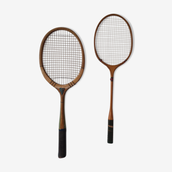 Vintage tennis rackets