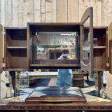 Art Deco period sideboard in oak and marble