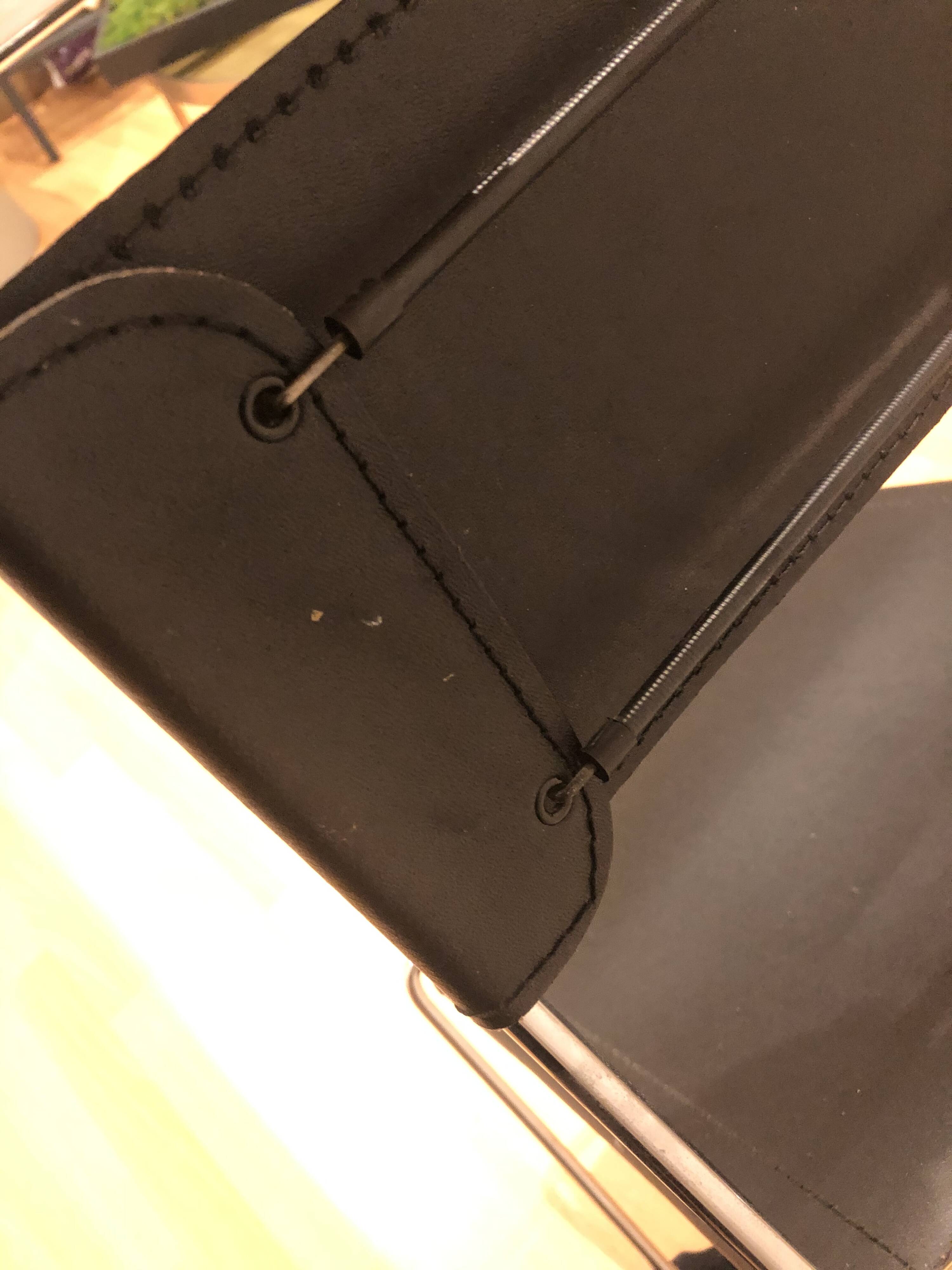 Lot de 4 chaises de salle à manger en cuir Giandomenico Belotti pour Alias