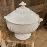 19th century Paris white porcelain tureen