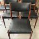 Set of 6 scandinavian chairs skaï black