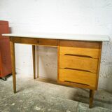 Scandinavian desk in vintage oak