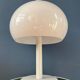 Vintage Space Age white Dijkstra mushroom table lamp